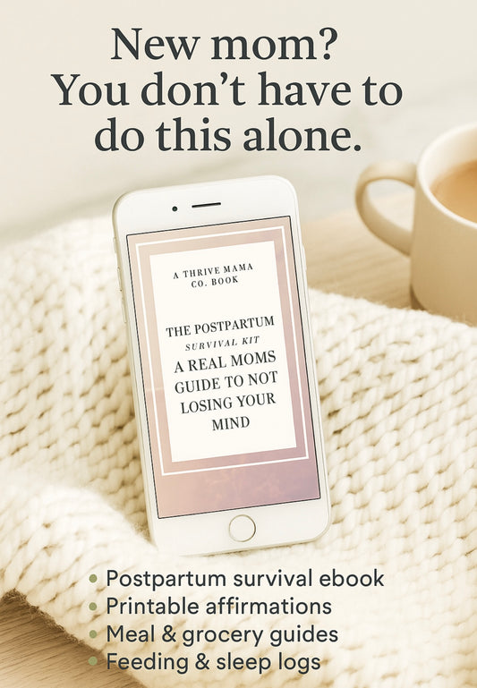 The Postpartum Survival Kit - Digital Ebook & Printable Bundle for New Moms